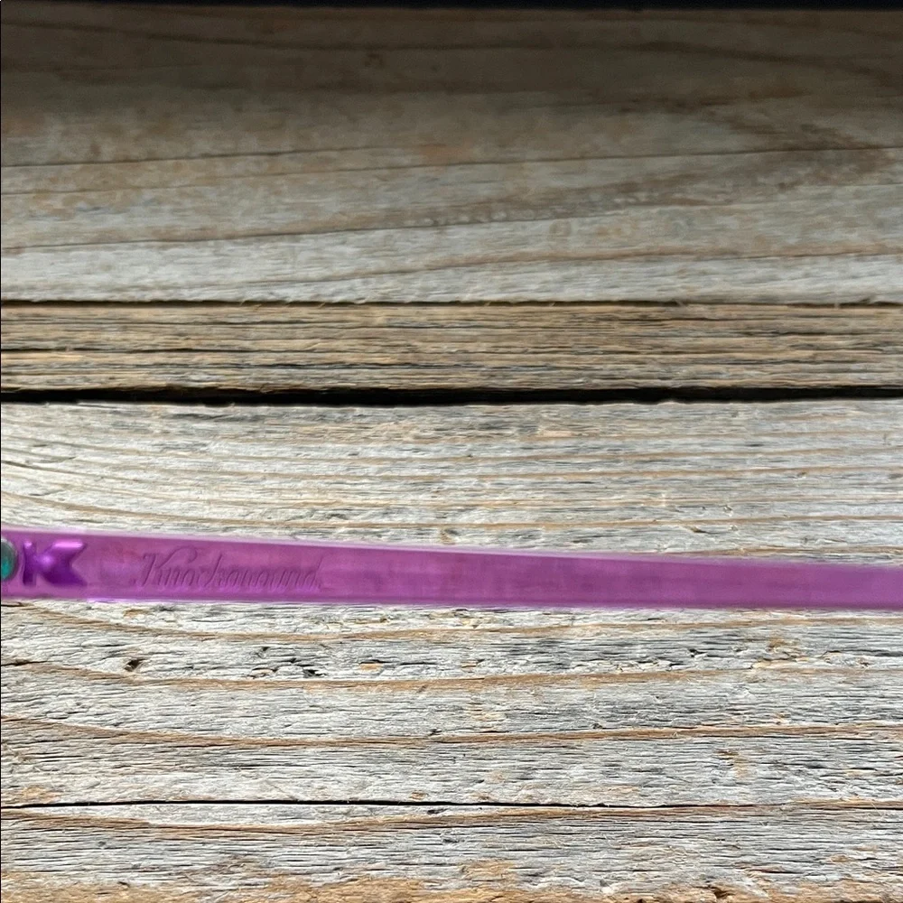 Vibrant Teal and Purple Sunglasses - Picture 3 of 7